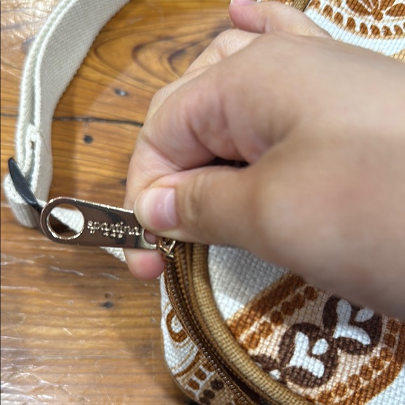 Spartina 449 Dafuskie Island Linen Insulated Lunch Bag Adjustable Strap - Picture 8 of 10